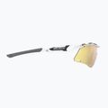 Occhiali da sole Rudy Project Tralyx+ Slim bianco lucido/oro multicolore 3