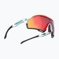 Occhiali da sole Rudy Project Cutline bianco opaco/rosso multicolore 3