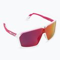 Occhiali da sole Rudy Project Spinshield bianco/rosa fluo opaco/rosso multilaser