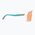 Occhiali da sole Rudy Project Spinshield bianco e acqua opaco/arancio multilaser 4