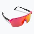 Occhiali da sole Rudy Project Spinshield Air rosa fluo opaco/rosso multilaser