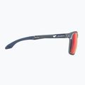 Occhiali da sole Rudy Project Lightflow A in metallo blu ghiaccio opaco/rosso multilaser 4