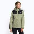 Giacca antipioggia donna The North Face Antora nero/verde tè