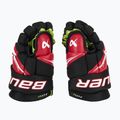 Guanti da hockey junior Bauer Vapor Fly40 Jr black/red 4