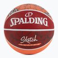 Spalding schizzo Dribble basket rosso / bianco dimensioni 7
