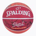 Spalding schizzo Dribble basket rosso / bianco dimensioni 7 4