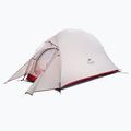 Tenda da trekking Naturehike Cloud Up 1 persona grigio chiaro/rosso