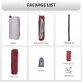 Tenda da trekking Naturehike aggiornata Cloud Up 3 persone grigio chiaro/rosso 8