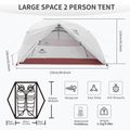Tenda da trekking per 2 persone Naturehike Star River 2 verde bosco 5