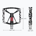 Pedali per bicicletta Rockbros 37213071001 black/white 3