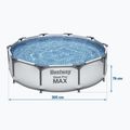 Set piscina Bestway Steel Pro Max 305 x 76 cm grigio 5