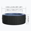 Jacuzzi 8 persone MSpa Comfort Bergen grigio antracite 12