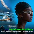 Occhialini da nuoto Holoswim Solla Wave AI Music silver 5