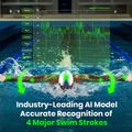 Occhialini da nuoto Holoswim Solla Wave AI Music red 7