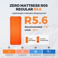 Flextail Zero R05 Materasso gonfiabile arancione regolare 7