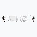 Porta da calcio QuickPlay Kickster Academy Combo 240 x 150 cm bianco/nero con rimbalzo