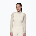 Felpa termica donna Devold Duo Active Merino 205 Zip Neck raw white
