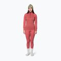 Felpa termica donna Devold Duo Active Merino 205 Zip Neck marsala 2