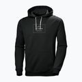 Felpa con cappuccio Helly Hansen F2F in cotone organico da uomo ebano melange 5