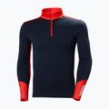 Uomo Helly Hansen Lifa Merino Midweight 1/2 Zip termica a maniche lunghe navy 5
