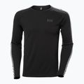 Uomo Helly Hansen Lifa Active Stripe Crew termico a maniche lunghe nero 4
