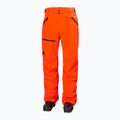 Pantaloni da sci Helly Hansen Sogn Cargo da uomo, arancione neon 5