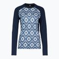 Maglia termica da donna Helly Hansen Lifa Merino Midweight Graphic Crew navy star pixel 5