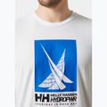 Maglietta Helly Hansen HP Race Graphic da uomo, bianco 3