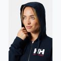 Felpa con cappuccio a zip intera Helly Hansen HH Logo Donna 2.0 navy 3