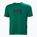 Maglietta Helly Hansen Logo 2.0 da uomo, color smeraldo 4