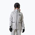 Giacca da sci da donna Helly Hansen Powderqueen 3.0 grigio/melange