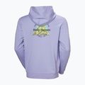 Felpa con cappuccio Helly Hansen Core Graphic da uomo, color lavanda brillante 7