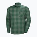 Camicia Helly Hansen Aker Flannel LS da uomo a quadri di bufalo verde giungla 5