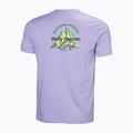 Maglietta Helly Hansen Core Graphic T 2.0 da uomo color lavanda brillante 2