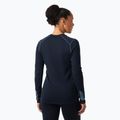 Helly Hansen Lifa Merino Midweight Graphic Crew navy nordic rose aop manica lunga termica donna 2
