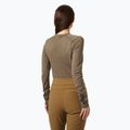 Maglia termica da donna Helly Hansen Lifa Merino Midweight Graphic Crew sepia houndstooth aop 2