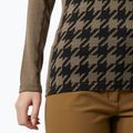 Maglia termica da donna Helly Hansen Lifa Merino Midweight Graphic Crew sepia houndstooth aop 4