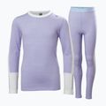 Helly Hansen JR Lifa Merino Midweight, set di intimo termico per bambini color lavanda brillante 5