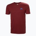 Maglietta Helly Hansen Nord Graphic da uomo rosso mars 4