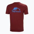 Maglietta Helly Hansen Nord Graphic da uomo rosso mars 5