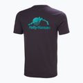 Maglietta Helly Hansen Nord Graphic nero uva da uomo 5