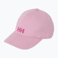 Cappellino con visiera per bambini Helly Hansen Logo Jr pink lavender