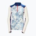 Felpa termica donna Helly Hansen Lifa Merino Midweight Gra 1/2 Zip bright blue new nordic aop 5
