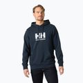 Felpa da uomo Helly Hansen HH Logo Hoodie navy