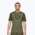 Maglietta da trekking da uomo NORRONA Femund PureUll loden green