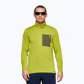 Felpa trekking da uomo NORRONA Femund Warm1 Zip Neck golden lime/olive night