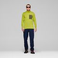 Felpa trekking da uomo NORRONA Femund Warm1 Zip Neck golden lime/olive night 2