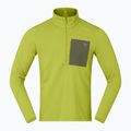 Felpa trekking da uomo NORRONA Femund Warm1 Zip Neck golden lime/olive night 5