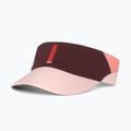 Ciele Athletics FSTVisor SC Comp IconicVC visiera da running rosso vino scuro/fioritura