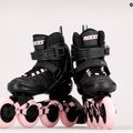 Pattini a rotelle da donna Roces Warp Thread TIF nero/rosa chiaro 9